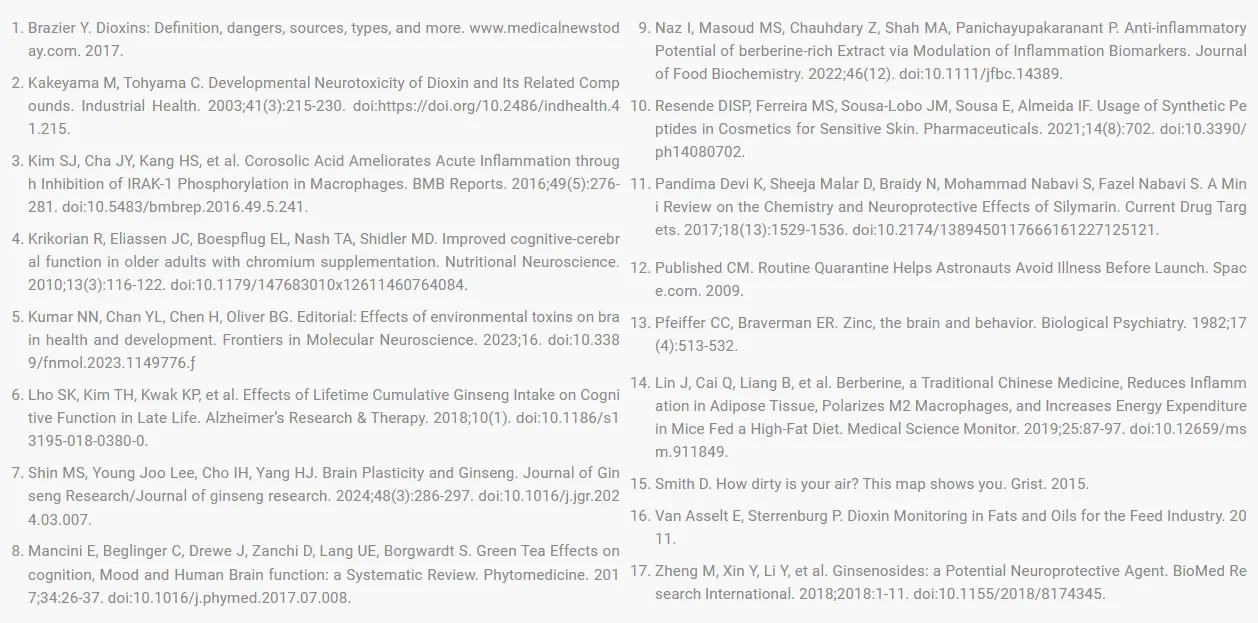 Vertigenics official scientific references